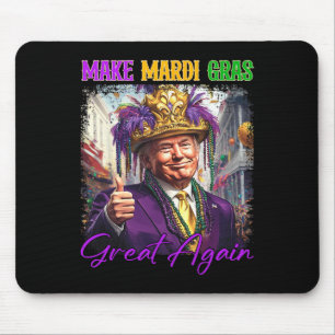 Trump Make Mardi Gras Great Again Funny Parade Cos Mouse Pad