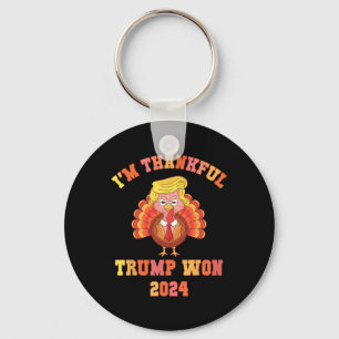 Trump Make Thanksgiving Great Again I'm Thankful T Key Ring