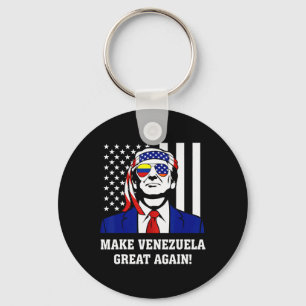 Trump Make Venezuela Great Again For Men Women Key Ring