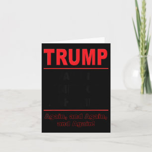Trump Making America Ashamed Again Anti-trump Poli Card