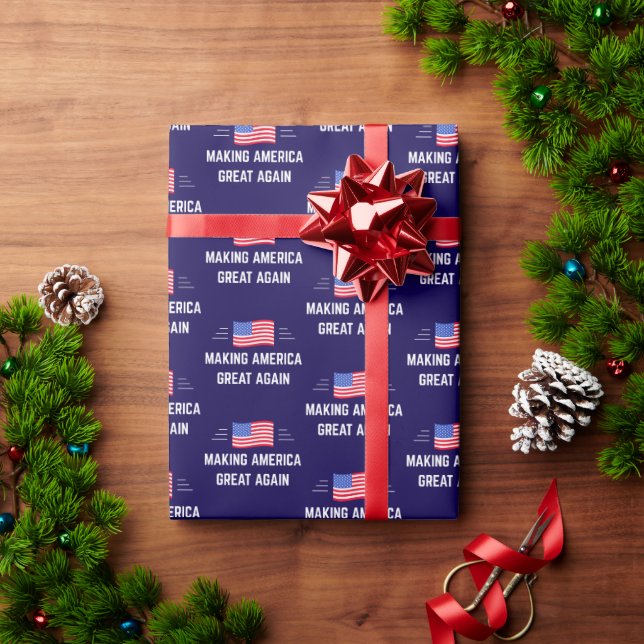 Trump Making America Great Again Wrapping Paper (Holiday Gift)