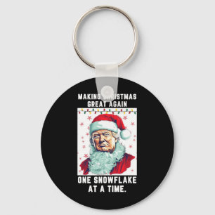 Trump Making Christmas Great Again One Snowflake A Key Ring