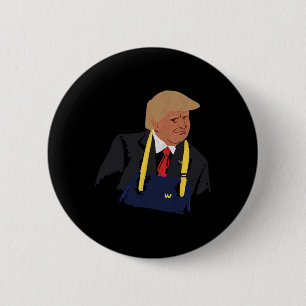 Trump Making Fries 2024 6 Cm Round Badge