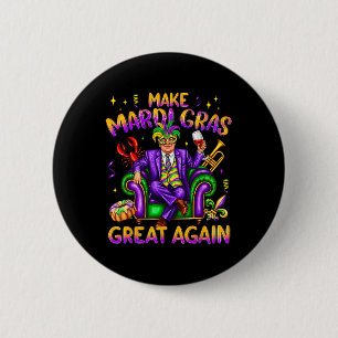 Trump Mardi Gras Costume Funny Make Mardi Gras 6 Cm Round Badge