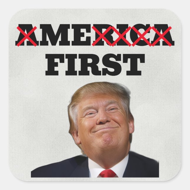 Trump (Me First) Sticker (Front)