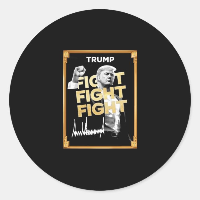 Trump Meme Coin  Classic Round Sticker (Front)