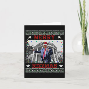 Trump Merrry Rizzmas Funny Humourous Trump Dance C Card
