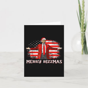 Trump Merry Rizzmas Funny Humourous Trump Dance Ch Card