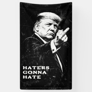 Trump Middle Finger 2026 Meme Funny Banner