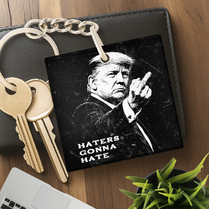 Trump Middle Finger 2026 Meme Funny Key Ring