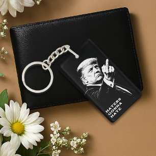 Trump Middle Finger 2026 Meme Funny Key Ring