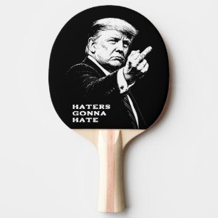 Trump Middle Finger 2026 Meme Funny Ping Pong Paddle