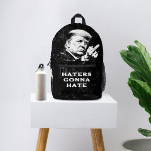 Trump Middle Finger 2026 Meme Funny Printed Backpack