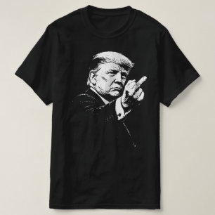 Trump Middle Finger 2026 Meme Funny Trump Flipping T-Shirt