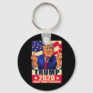 Trump Middle Finger Your Feelings Republican Gift  Key Ring
