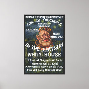 Trump Minneapolis Murder Killing Fields ICE CBP Canvas Print