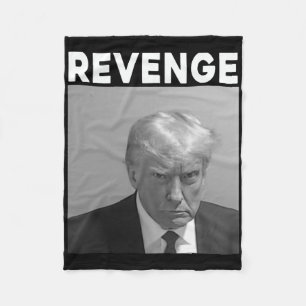 Trump Mug Shot - Revenge -trump 2025 - Pro Trump Fleece Blanket