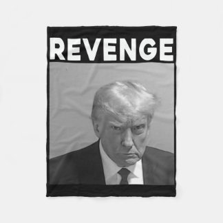 Trump Mug Shot - Revenge -trump 2025 - Pro Trump Fleece Blanket