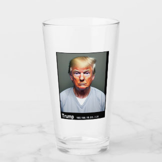 Trump Mugshot Glass Cup