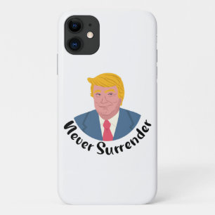 Trump Mugshot Never Surrender iPhone 11 Case