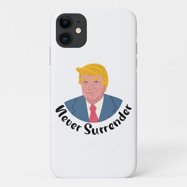 Trump Mugshot Never Surrender  Case-Mate iPhone Case (Back)