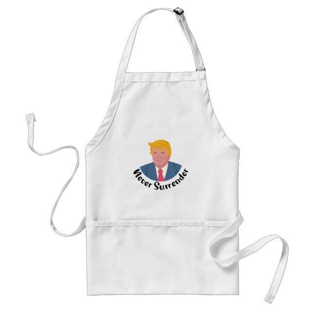 Trump Mugshot Never Surrender  Standard Apron (Front)