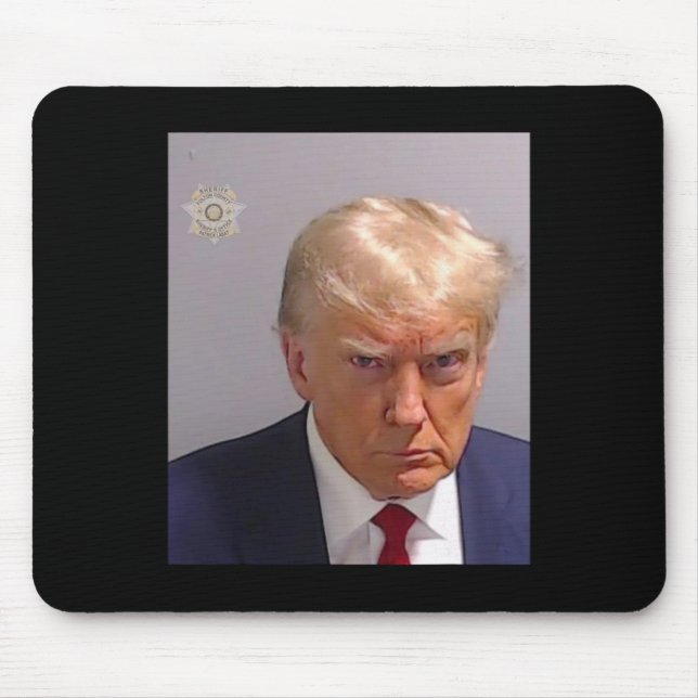 Trump Mugshot Tee - Iconic And Funny  Mouse Pad (Front)