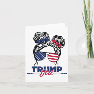 Trump Mum Inauguration Day 2025 Messy Bun American Card
