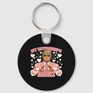 Trump My Boyfriend's Ck Valentine Trump Pink Suit Key Ring