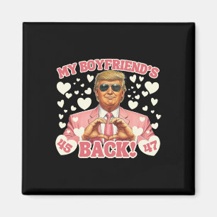 Trump My Boyfriend's Ck Valentine Trump Pink Suit Magnet