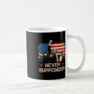 Trump Never Surrender American Flag Pennsylvania T Coffee Mug