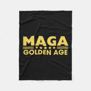 Trump New Golden Age Mega Electoral Winner Inaugur Fleece Blanket