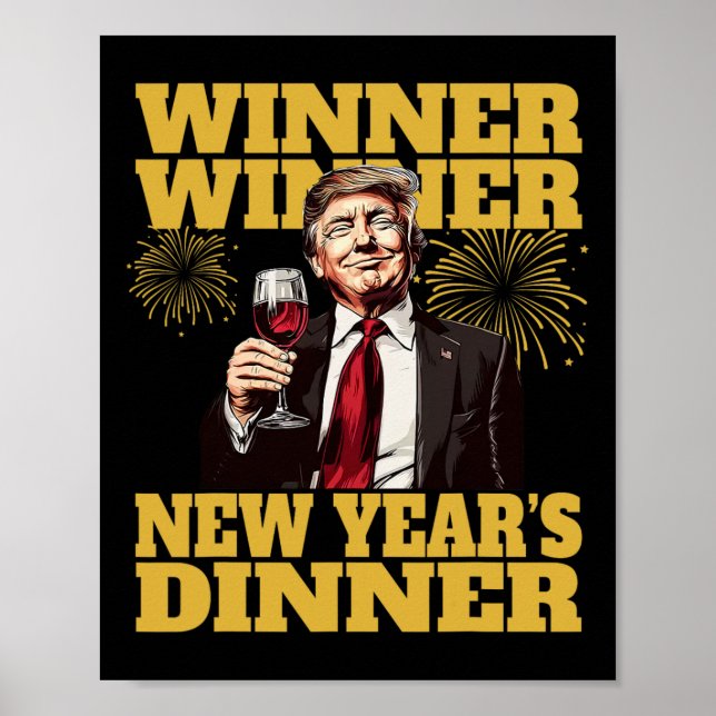Trump New Year's Dinner 2025  Poster (Front)