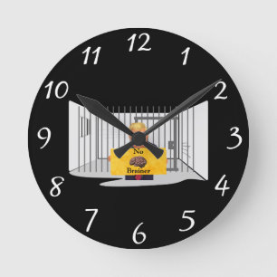 Trump No Brainer Wall Clock