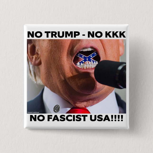 TRUMP "NO FASCIST USA" BUTTON (Front)