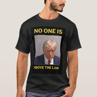 Trump No One Is Above The Law - Trump Mugshot Shir T-Shirt