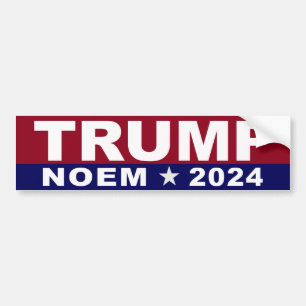 Trump Noem 2024 Bumper Sticker
