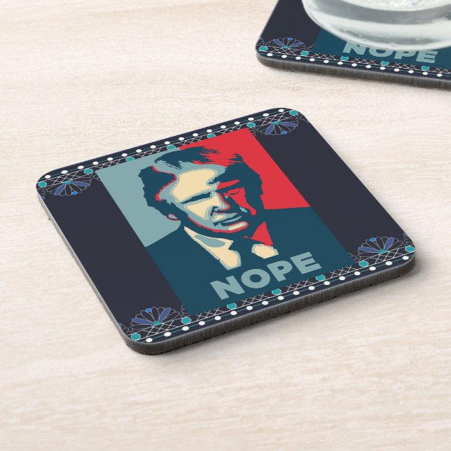 Trump Nope Beverage Coaster (Left Side)