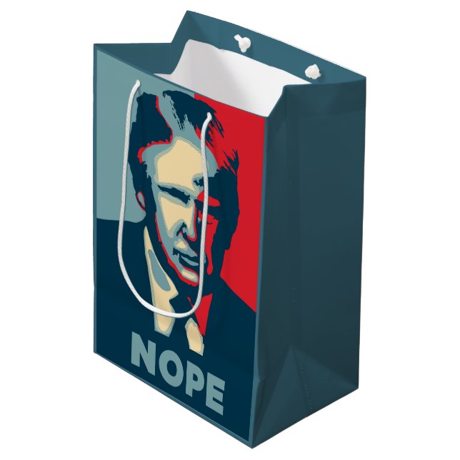Trump Nope Gift Bag (Front Angled)
