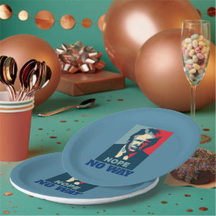 Trump Nope No Way Paper Plate