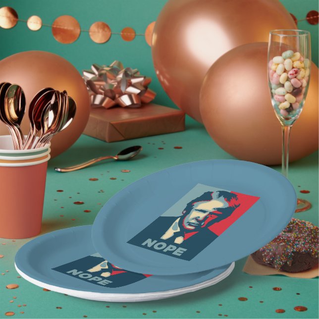 Trump Nope Paper Plate (Multi)