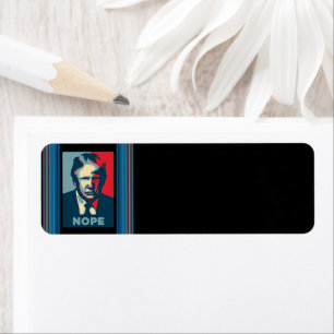Trump Nope Return Address Label