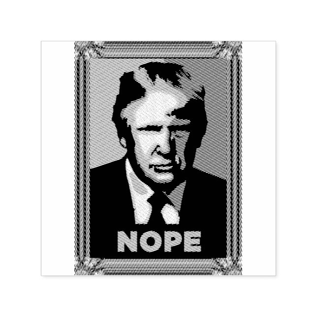 Trump Nope Self-Inking Rubber Stamp (Design)