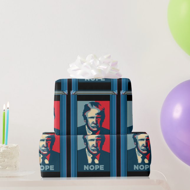 Trump Nope Wrapping Paper (Party Gifts)