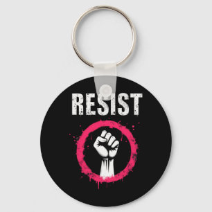 Trump Not My President Resist Fist Key Ring