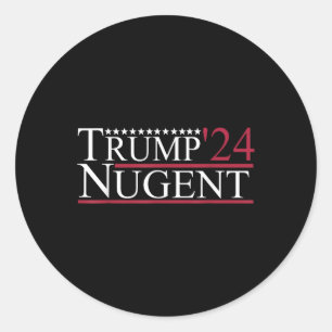Trump Nugent 24 Apparel  Classic Round Sticker