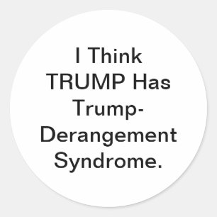 Trump-Nut Syndrome Hankamer Artjunkhaus Comic Art Classic Round Sticker