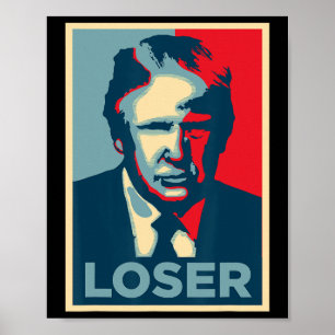 Trump Obama Hope Poster Loser