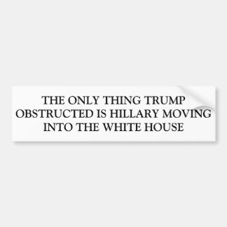 Trump Obstructed Bumper Sticker