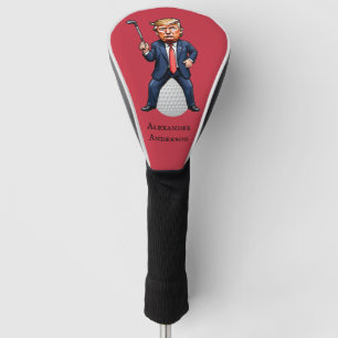 Trump on Golf Ball Personalise Head Cover